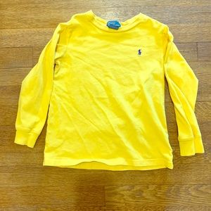 Yellow long sleeve polo